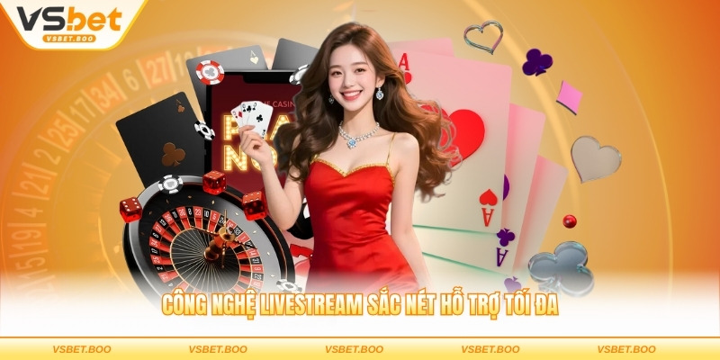 Công nghệ livestream sắc nét hỗ trợ tối đa