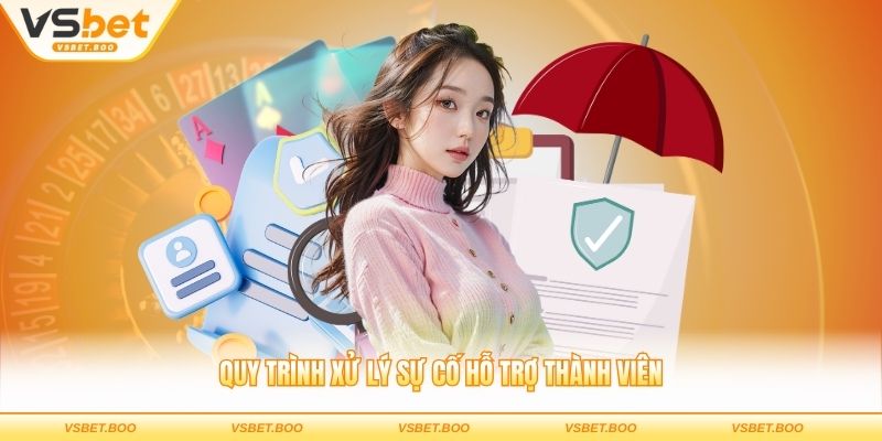 Quy trình xử lý sự cố hỗ trợ thành viên