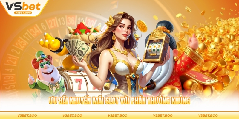 Ưu đãi khuyến mãi slot với phần thưởng khủng
